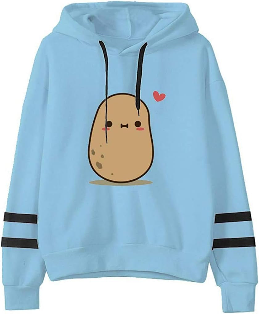 Trendy  Hooded Sweatshirt for Teen Girls - Cute Long Sleeve Pullover Tops