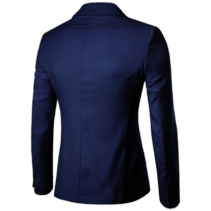 Men Fashion Business Casual Blazers Suit Slim Fit Groom Groomsman Male Wedding Suits Blazer Jackets 9 Colors XF001-B