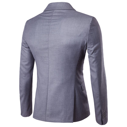 Men Fashion Business Casual Blazers Suit Slim Fit Groom Groomsman Male Wedding Suits Blazer Jackets 9 Colors XF001-B