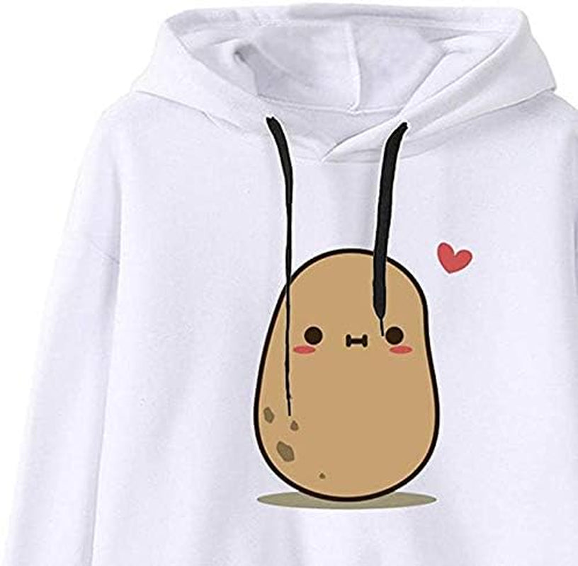 Trendy  Hooded Sweatshirt for Teen Girls - Cute Long Sleeve Pullover Tops