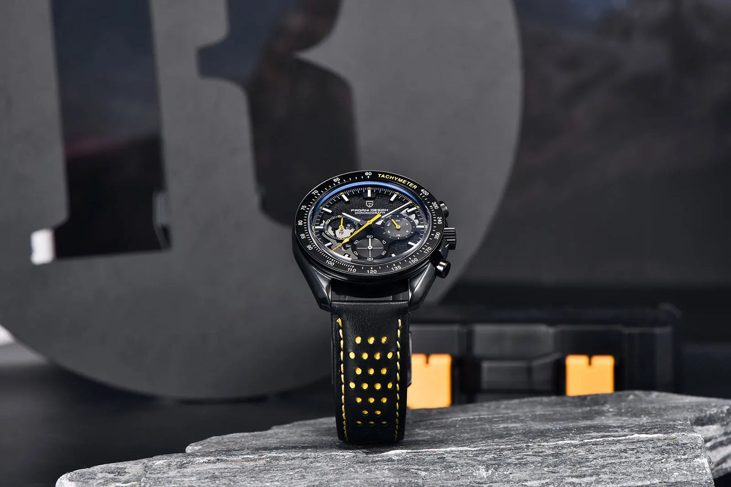 PAGANI DESIGN Moon Watch for Man Fashion Quartz Watch Waterproof Skeleton Sport Chronograph AR Sapphire Glass 1779 Reloj hombre