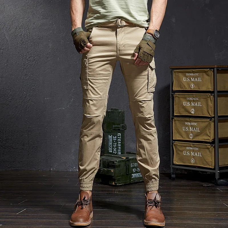 Fashion High Quality Slim Camouflage Casual Tactical Cargo Pants Male Streetwear Harajuku Joggers Men Clothing Camo Trousers