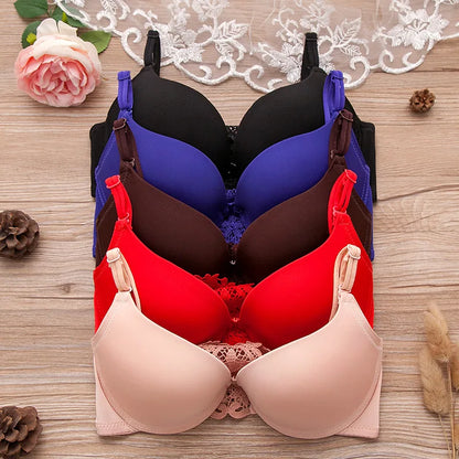 SHENGMEIYU New Fashioin Style Beauty Back Seamless Front Buckle Sexy Push Up Bra Underwear Brassiere Lingerie Underwire Bralette