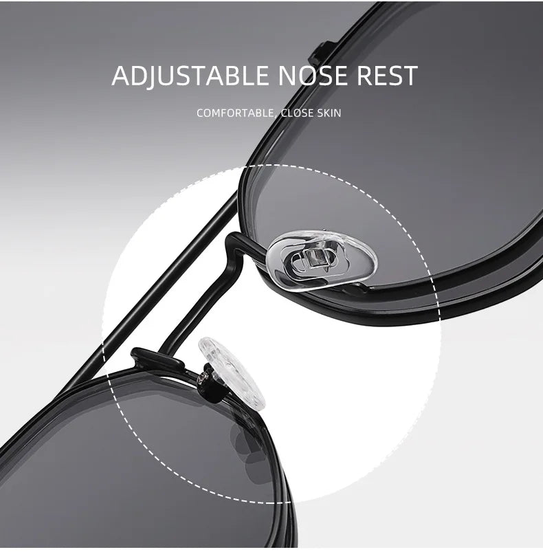 2024 Vintage SteamPunk Style Tint Ocean Lens Metal Sunglasses Flip Up Clamshell Brand Design Sun Glasses Oculos De Sol 8080