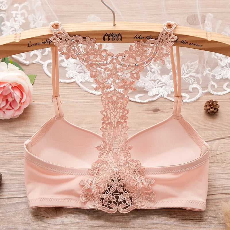 SHENGMEIYU New Fashioin Style Beauty Back Seamless Front Buckle Sexy Push Up Bra Underwear Brassiere Lingerie Underwire Bralette