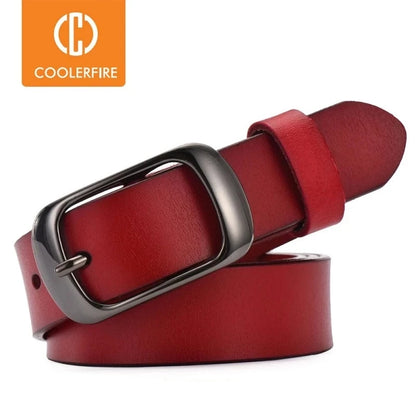 Women's strap casual all-match Women brief genuine leather belt women strap pure color belts Top quality jeans belt WH001