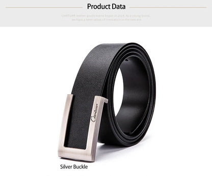 Ciartuar Leather Belts for Men High Quality Designer Brand Male Belt Luxury Mens Belts Strap Men's Gift Simple Belt Ceinture New