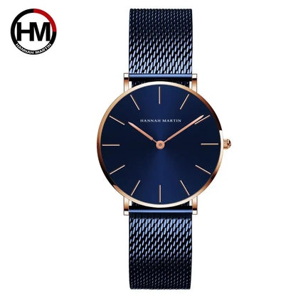 Drop Shipping A++++ Quality Stainless Steel Band Japan Quartz Movement Waterproof Women Full Rose Gold Ladies Luxury Wrist Watch