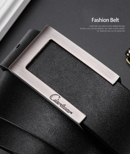 Ciartuar Leather Belts for Men High Quality Designer Brand Male Belt Luxury Mens Belts Strap Men's Gift Simple Belt Ceinture New