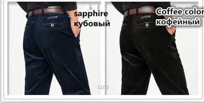 Corduroy pants loose joggers middle-aged men dad installed in autumn and winter 2025 men's casual Trousers for men streetwear