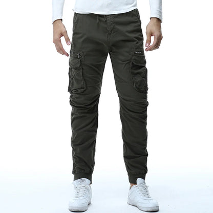 2024 Fashion Spring Mens Tactical Cargo Pants Men Joggers Army Military Casual Cotton Pants Hip Hop Ribbon Male army Trousers 38