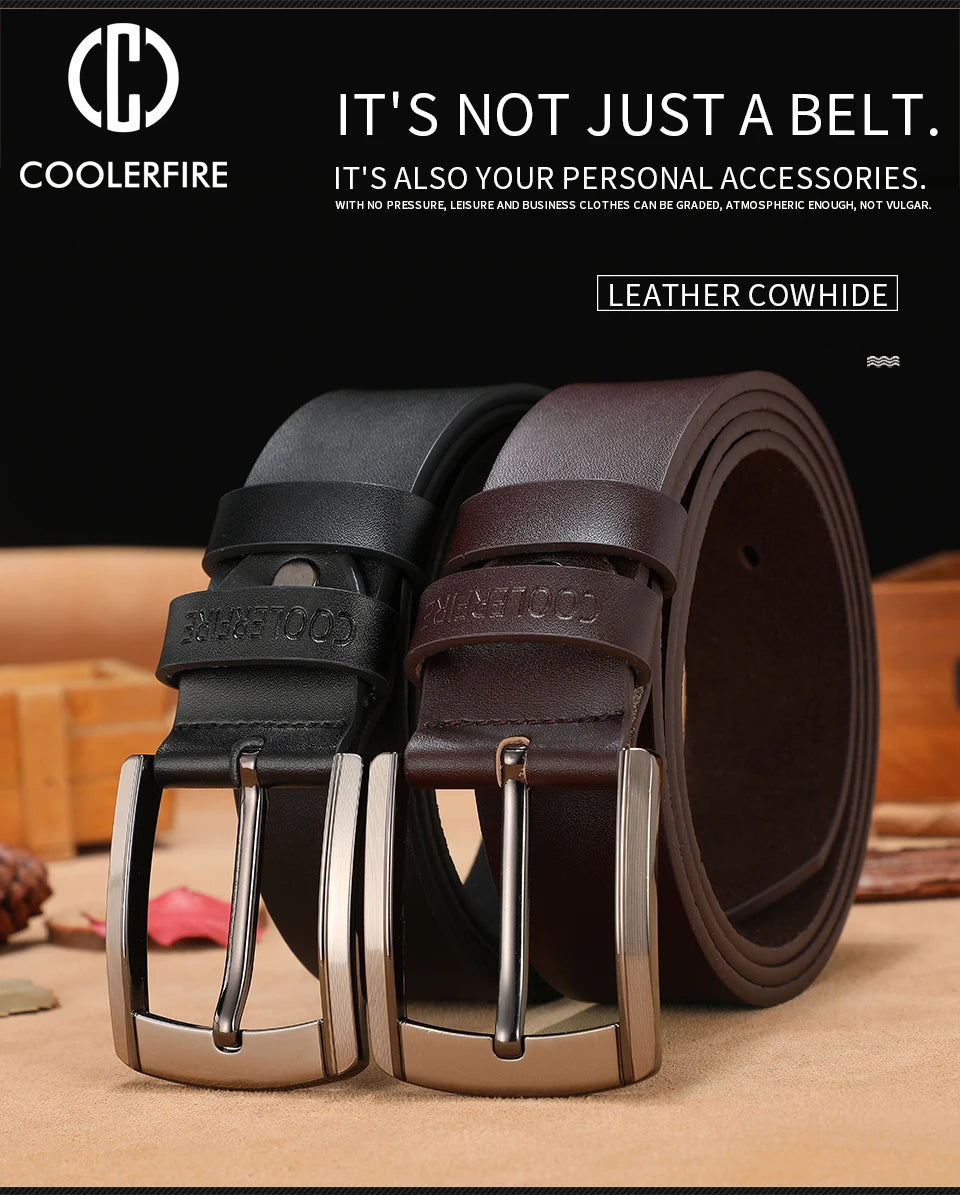 men high quality genuine leather belt luxury designer belts men cowskin fashion Strap male Jeans for man cowboy