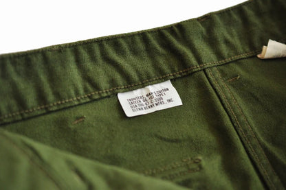 SauceZhan OG107 Fatigue Utility Pants Military Pants VINTAGE Classic Olive Sateen Men's Baker Pants Satin Cotton Straight Fit