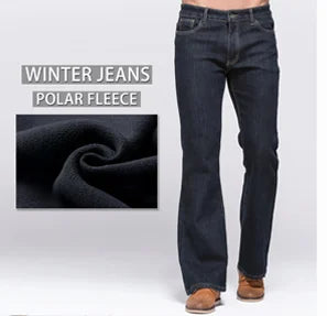 Mens Boot Cut Jeans Slightly Flared Slim Fit Blue Black Trousers Designer Classic Male Stretch Denim Pants