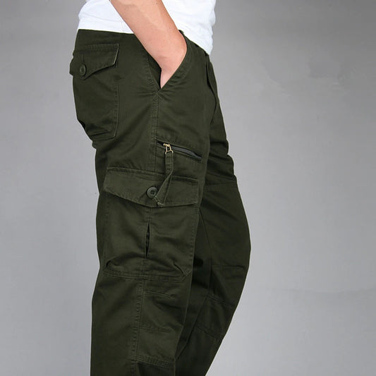 2025 Tactical Pants Men Black Cotton ix9 Zipper Streetwear Autumn Overalls Cargo Pants Men Trousers Spring Autumn