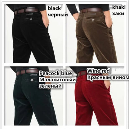 Corduroy pants loose joggers middle-aged men dad installed in autumn and winter 2025 men's casual Trousers for men streetwear