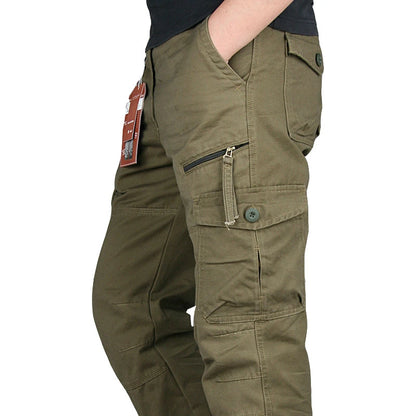 2025 Tactical Pants Men Black Cotton ix9 Zipper Streetwear Autumn Overalls Cargo Pants Men Trousers Spring Autumn