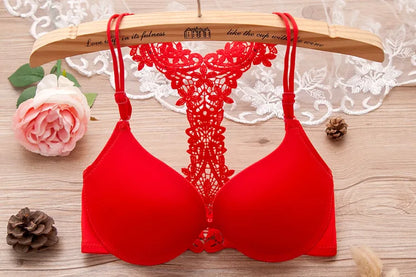 SHENGMEIYU New Fashioin Style Beauty Back Seamless Front Buckle Sexy Push Up Bra Underwear Brassiere Lingerie Underwire Bralette