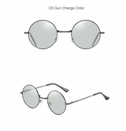 MYT_0256 Retro Round Polarized Sunglasses Men Women Brand Designer Male Female Sun Glasses Metal Frame Eyewear Driving  UV400