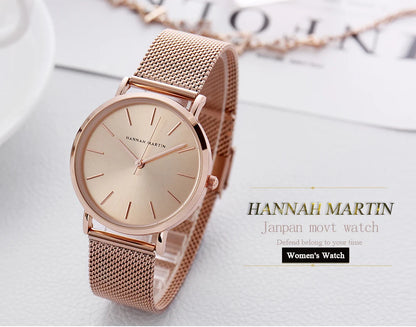 Drop Shipping A++++ Quality Stainless Steel Band Japan Quartz Movement Waterproof Women Full Rose Gold Ladies Luxury Wrist Watch