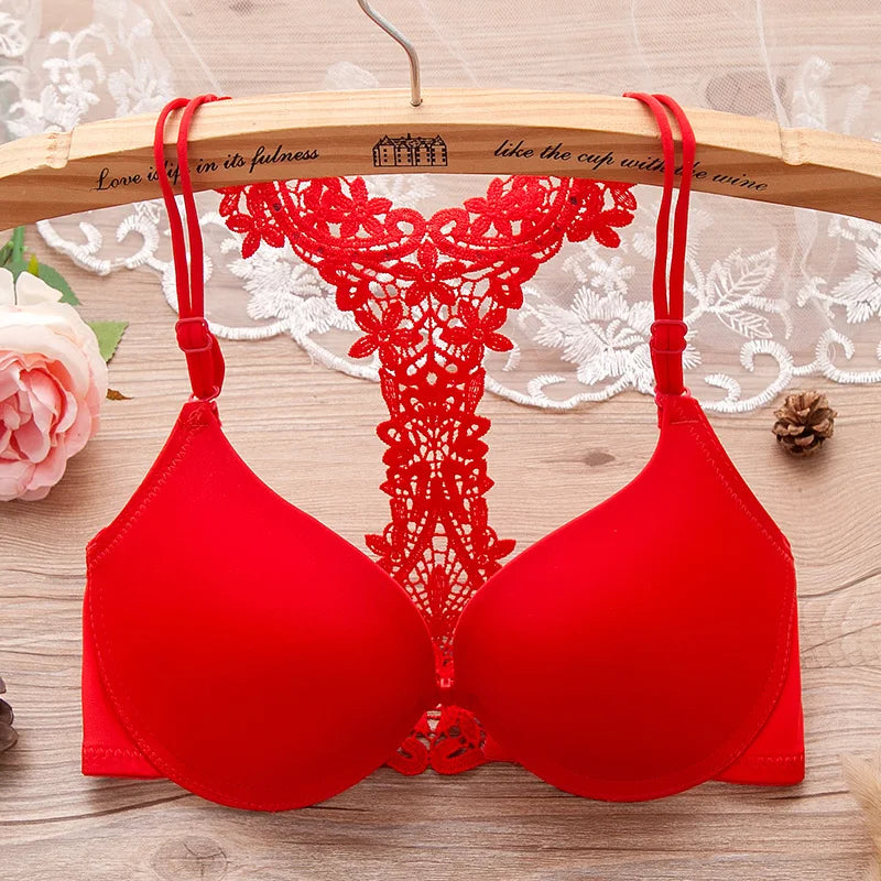 SHENGMEIYU New Fashioin Style Beauty Back Seamless Front Buckle Sexy Push Up Bra Underwear Brassiere Lingerie Underwire Bralette