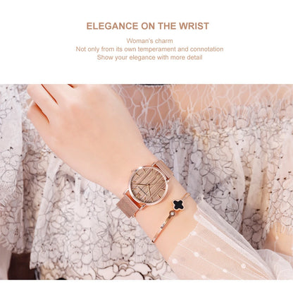 Drop Shipping A++++ Quality Stainless Steel Band Japan Quartz Movement Waterproof Women Full Rose Gold Ladies Luxury Wrist Watch