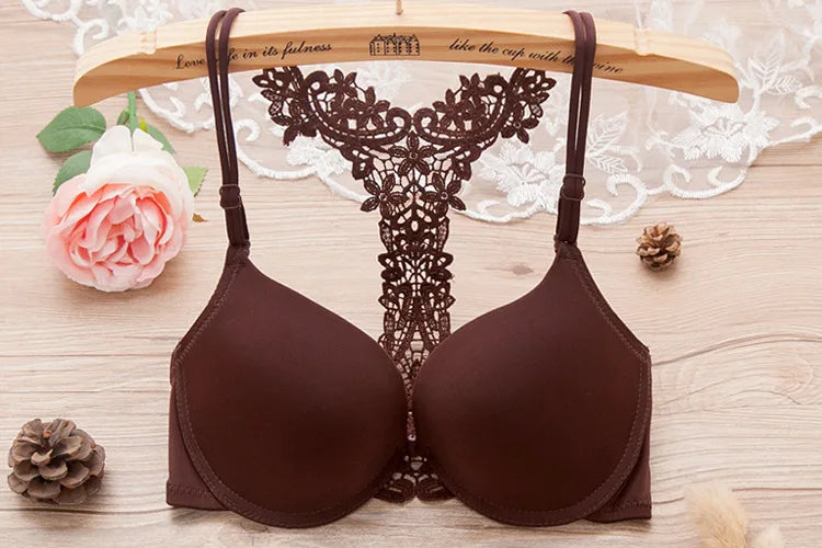 SHENGMEIYU New Fashioin Style Beauty Back Seamless Front Buckle Sexy Push Up Bra Underwear Brassiere Lingerie Underwire Bralette