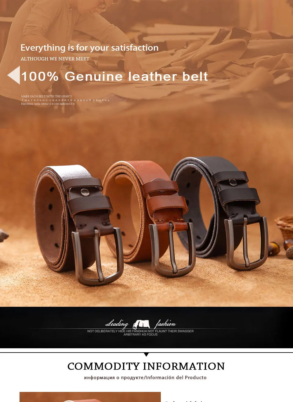 Top Cow genuine leather belts for men luxury designer high quality fashion style vintage brown cowboy male belt