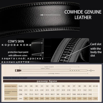 Men Genuine Leather Belts Brand Luxury Stone Pattern High Quality Business Work Automatic Buckle Belts for Men ZD121