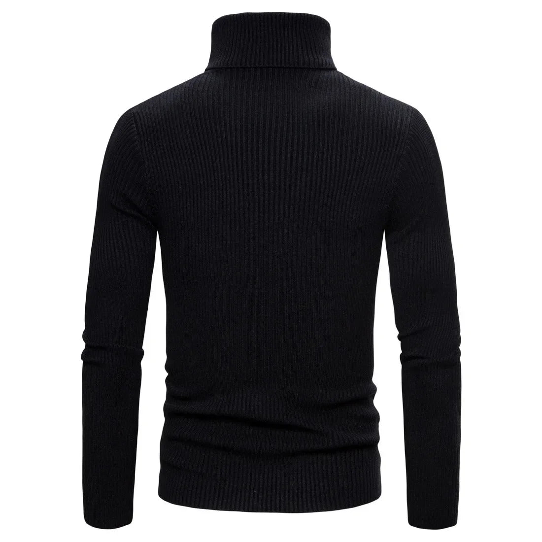 Autumn Winter New Men's Turtleneck Sweater Male Version Casual All-match Long Sleeved Stripes Knitted Sweater Pullover