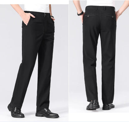 Mens Chino Pants Business Casual Dress Pants Spring Summer Autumn Trousers Lightweight Comfy Pants with Pockets