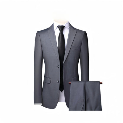 2025 Wedding Groom Suit for Men/Slim Fit 2-Piece(Blazer+pants)Breathable Groom Attire(Free Tie)Best Man, Party, Prom Ropa Hombre