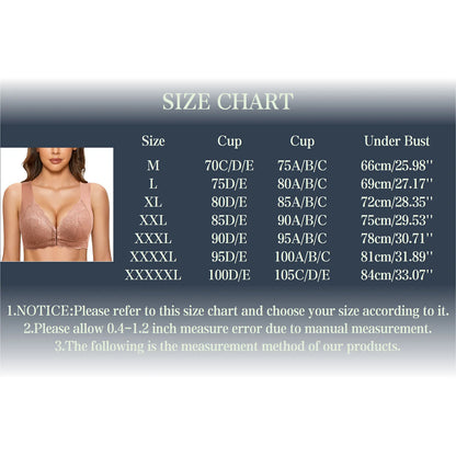 Lace Seamless Bra Women Front Closure Underwear Wireless Bra Lady Gather Brassiere Plus Size Female Intimates Lingerie