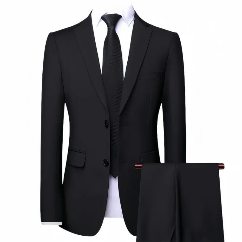 2025 Wedding Groom Suit for Men/Slim Fit 2-Piece(Blazer+pants)Breathable Groom Attire(Free Tie)Best Man, Party, Prom Ropa Hombre