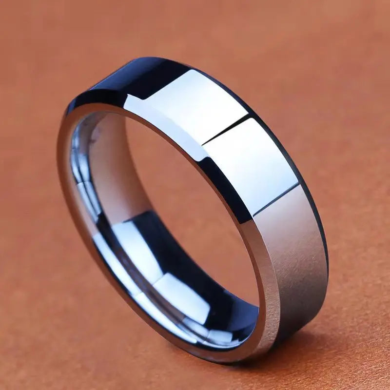 Fashion Charm Jewelry Ring for Men Women Stainless Steel Black Rings Wedding Engagement Band Quality Matte Male Jewelry