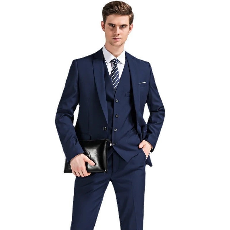 Luxury Business Suits for Men 3 Piece 2025 Groom Tuxedo Wedding Suits Best Man Groomsmen Formal Party Suit Male Trajes De Hombre