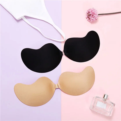 1PC Women's Solid Invisible Nipple Stickers Reusable Invisible Self Adhesive Silicone Bras Stickers Bra Nipple Covers Accessorie