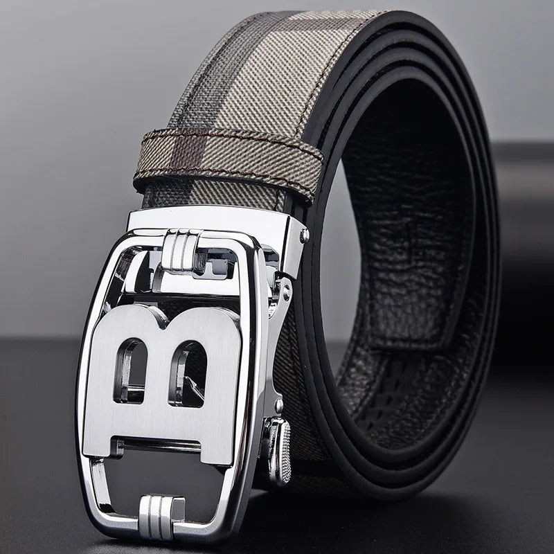 High Quality Leather Men Belt Luxury Brand Designer Waistband Suit Jeans Formal Wear Famous Brand Automatic buckle Belts