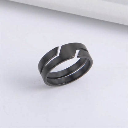 Skyrim Stainless Steel Ring for Men Women Black Minimalist Casual Finger Rings 2025 Couple Jewelry Wedding Gift for Lover