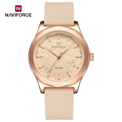 2024 NAVIFORCE New Female Fashion Elegant Wristwatch Quartz Waterproof and Shockproof Watches for Women Clock Reloj Mujer NF5051