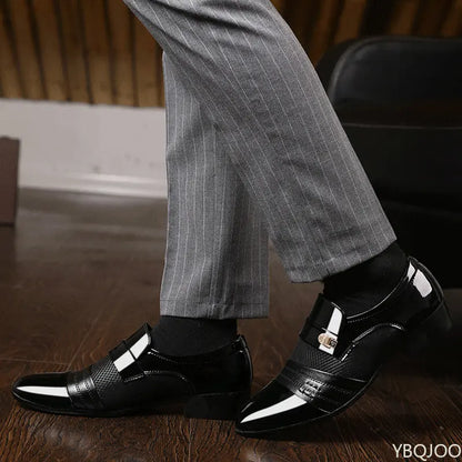 Shoes Men Slip on Men Dress Oxfords Fashion Business Dress Men Shoes 2020 New Classic Leather Men'S Suits Shoes Man Shoes2023