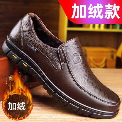 Genuine Leather Handmade Shoes 2023 Casual Shoes For Men Flat Platform Walking Shoe Outdoor Footwear Loafers Breathable Sneakers