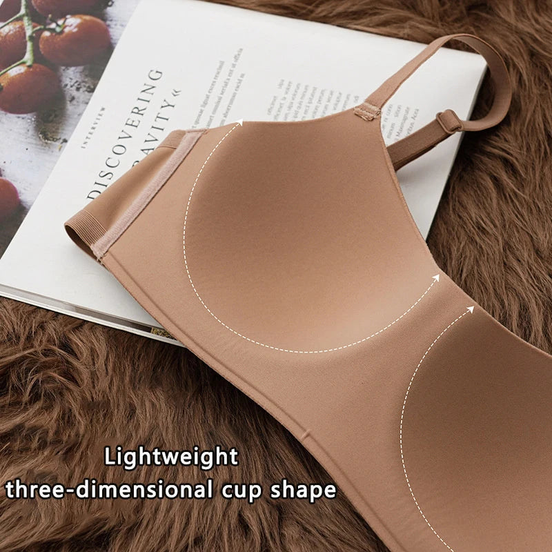 One Piece Seamless Bras Thin Gather Underwear No Steel Rings Bra Soft Comfortable Breathable Underwear Sexy Women's Intimates