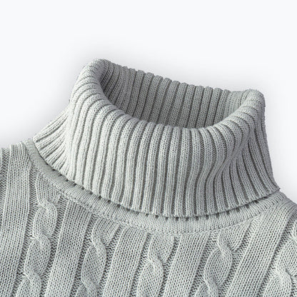 New Turtleneck Sweater Casual Men's Rollneck Knitted Sweater Keep Warm Men Jumper Woolen Sweater