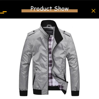 2025 New Spring Men Outdoor Brand Stand Collar Soft Jacket Men Autumn Solid Color Casual Fashion Jacket Coat Male Clothing Hots