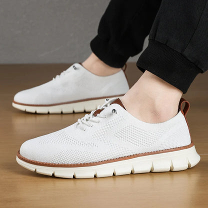 Men Casual Sports Shoes Anti Slip Wear-Resistant Breathable Cushioning Color Blocking Design Versatile Casual Sports Shoes