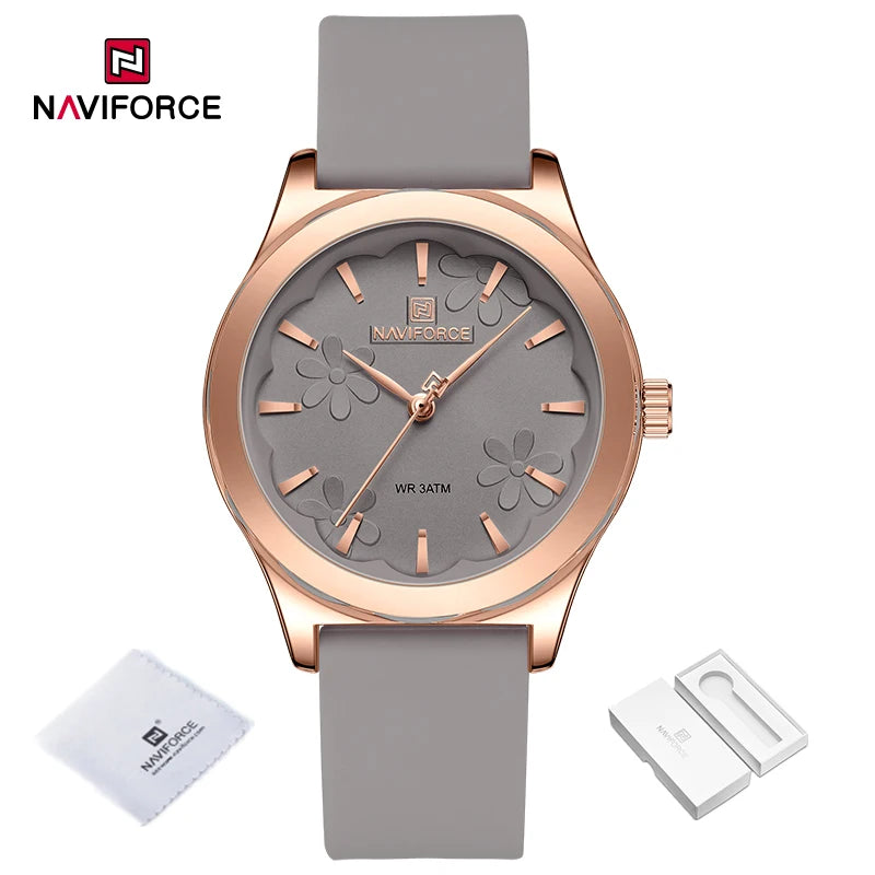 2024 NAVIFORCE New Female Fashion Elegant Wristwatch Quartz Waterproof and Shockproof Watches for Women Clock Reloj Mujer NF5051