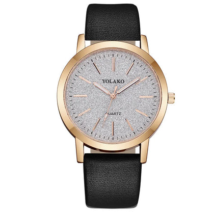 New Simple Women Watches Luxury Design Leather Watch Ladies Quartz Wristwatch Womens Small Round Dial Clock