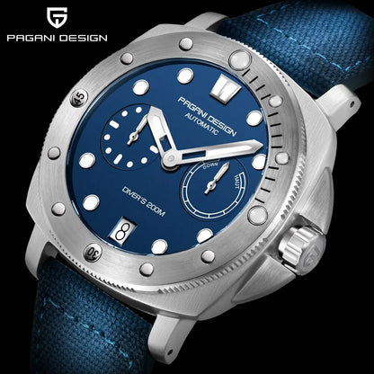 PAGANI DESIGN Men Automatic Mechanical Diver Watch, 200m Waterproof AR Sapphire Watch for Men, Top Brand Luxury Watch, PD1767