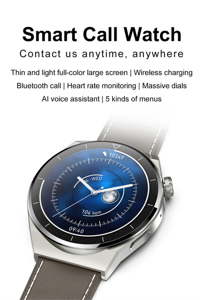 For Watch GT Series Smart Watch Men Women HDScreen Bluetooth Call GPS Tracker Heart Rate Waterproof SmartWatch 2024 New Bracelet